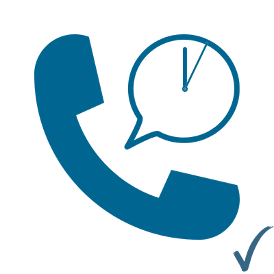 Calls Answered Within Icon (Blue)